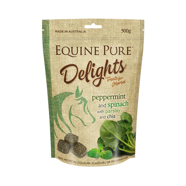 Equine Pure Delights Peppermint & Spinach Treats